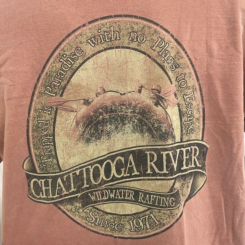 Comfort colors Chattooga River wild water rafting short sleeve T-shirt adult M